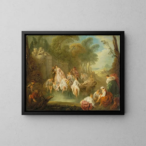 Fest im Park - Jean-Baptiste Pater — gerahmtes Bild an der Wand