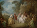 Szene der Höflichkeit in einem Park - Jean-Baptiste Pater — Ansicht des Kunstwerks