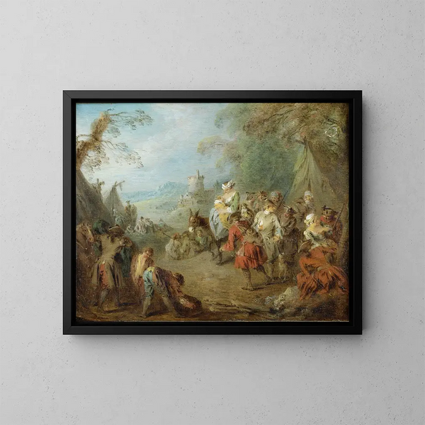 Campement - Jean-Baptiste Pater — gerahmtes Bild an der Wand