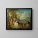 Festliche Gesellschaft in einer Küstenlandschaft - Jean-Baptiste Pater — gerahmtes Bild an der Wand