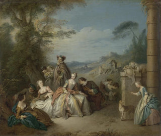 Festliche Gesellschaft in einer Landschaft - Jean-Baptiste Pater — Ansicht des Kunstwerks