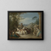 Festliche Gesellschaft in einer Landschaft - Jean-Baptiste Pater — gerahmtes Bild an der Wand