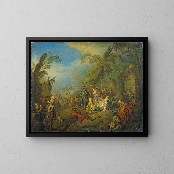 Les Vivandières de Brest - Jean-Baptiste Pater — gerahmtes Bild an der Wand