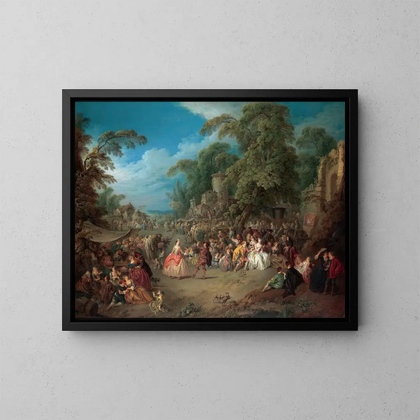 Die Bezons-Messe - Jean-Baptiste Pater — gerahmtes Bild an der Wand