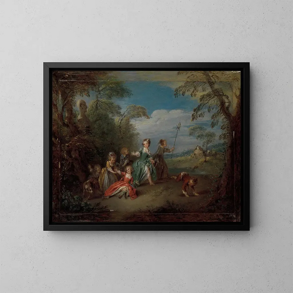 L'Âge d'or - Jean-Baptiste Pater — gerahmtes Bild an der Wand