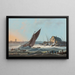 Ansicht des Tage in Portugal mit Schiffen und Booten bei unruhiger See - Jean-Baptiste Pillement — gerahmtes Bild an der Wand