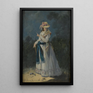 JeanBaptiste Pillement - An elegant young woman.webp