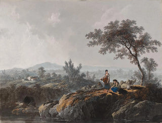 Hirten in einer Landschaft - Jean-Baptiste Pillement — Ansicht des Kunstwerks