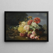 Natur Stillleben mit Blumen - Jean-Baptiste Robie — gerahmtes Bild an der Wand
