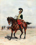 Ein Kavallerieoffizier - Jean-Baptiste Édouard Detaille — Ansicht des Kunstwerks