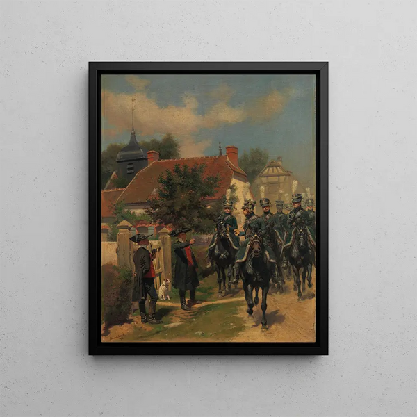 Gendarmes d'Ordonnance - Jean-Baptiste Édouard Detaille — gerahmtes Bild an der Wand