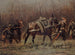 Szenen aus dem Militär mit Ambulanzmulis, Fragment des Panoramas von Champigny - Jean-Baptiste Édouard Detaille — Ansicht des Kunstwerks