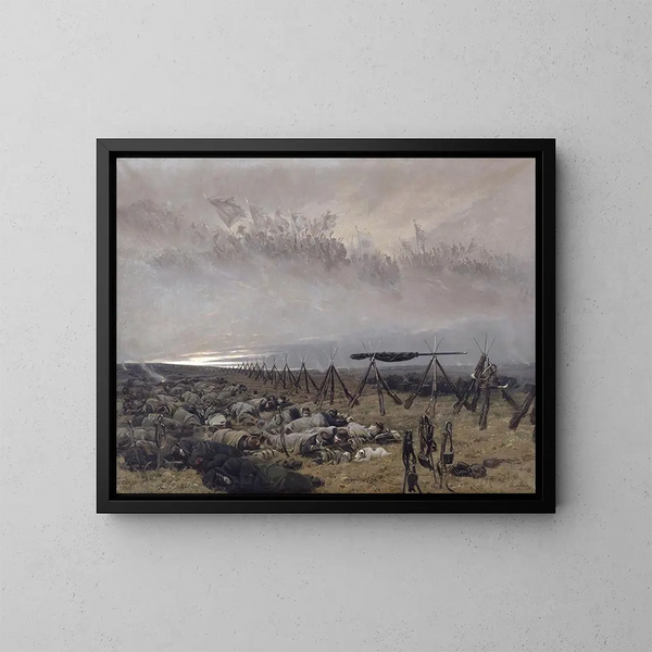 Der Traum - Jean-Baptiste Édouard Detaille — gerahmtes Bild an der Wand