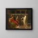 Virgile liest seine Aeneis vor Augustus - Jean-Bruno Gassies — gerahmtes Bild an der Wand