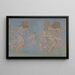 Kinder spielend - Jean-Francis Auburtin — gerahmtes Bild an der Wand