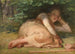 Bergère schläft im Schatten eines Eichenbusches - Jean-François Millet — Ansicht des Kunstwerks