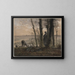 herabfallende Blätter - Jean-François Millet — gerahmtes Bild an der Wand