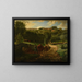 Hameau Cousin Gréville - Jean-François Millet — gerahmtes Bild an der Wand