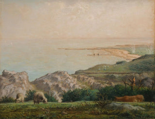 JeanFranois Millet - La Mer vue du haut de la falaise de Landemer.webp