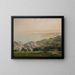 Die Meeresansicht von der Klippe von Landemer - Jean-François Millet — gerahmtes Bild an der Wand