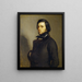Portrait eines Mannes - Jean-François Millet — gerahmtes Bild an der Wand
