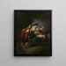 Rückkehr der Felder - Jean-François Millet — gerahmtes Bild an der Wand