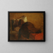 Die Frau des Künstlers - Jean-François Millet — gerahmtes Bild an der Wand