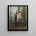 Die Weberin - Jean-François Millet — gerahmtes Bild an der Wand