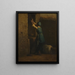 Frau am Brunnen - Jean-François Millet — gerahmtes Bild an der Wand