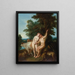 Adam und Eva - Jean-François de Troy — gerahmtes Bild an der Wand