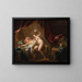 Cupidon und Psyche - Jean-François de Troy — gerahmtes Bild an der Wand