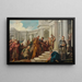 Der Hohn des Mardochaeus - Jean-François de Troy — gerahmtes Bild an der Wand