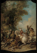 Die Löwenjagd - Jean-François de Troy — Ansicht des Kunstwerks