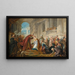 Der Krönung Esther - Jean-François de Troy — gerahmtes Bild an der Wand