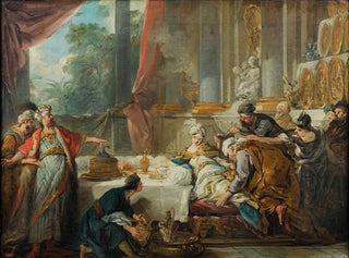 Die Verurteilung Aman's - Jean-François de Troy — Ansicht des Kunstwerks