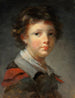 Ein Junge in einem roten, gefütterten Mantel - Jean-Honoré Fragonard — Ansicht des Kunstwerks