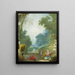 Ein Spiel warmer Hüllen - Jean-Honoré Fragonard — gerahmtes Bild an der Wand