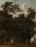 Eine schattige Allee - Jean-Honoré Fragonard — Ansicht des Kunstwerks