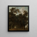 Eine schattige Allee - Jean-Honoré Fragonard — gerahmtes Bild an der Wand