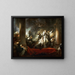 Coresus, der sich opfert, um Callirhoe zu retten - Jean-Honoré Fragonard — gerahmtes Bild an der Wand