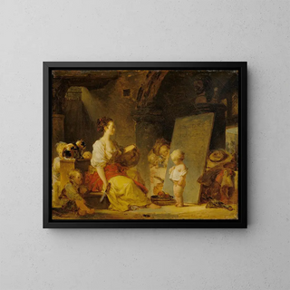 Dites donc, s'il vous plaît - Jean-Honoré Fragonard — gerahmtes Bild an der Wand