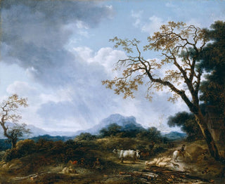 Landschaft mit vorübergehendem Regenschauer - Jean-Honoré Fragonard — Ansicht des Kunstwerks