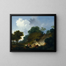 Landschaft mit Hirten und einer Schafherde - Jean-Honoré Fragonard — gerahmtes Bild an der Wand
