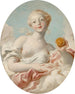 Portrait von Mademoiselle Marie-Catherine Colombe als Venus - Jean-Honoré Fragonard — Ansicht des Kunstwerks