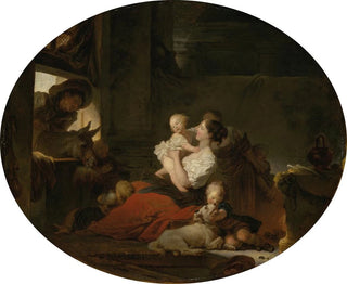 Die glückliche Familie - Jean-Honoré Fragonard — Ansicht des Kunstwerks