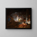 Die Wäscherinnen - Jean-Honoré Fragonard — gerahmtes Bild an der Wand