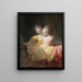 Die beiden Schwestern - Jean-Honoré Fragonard — gerahmtes Bild an der Wand