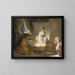 La Visite à la Crèche - Jean-Honoré Fragonard — gerahmtes Bild an der Wand