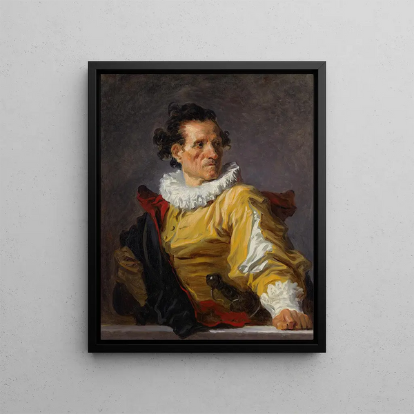 Der Krieger - Jean-Honoré Fragonard — gerahmtes Bild an der Wand