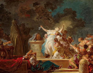 Der Opfergang an den Minotaurus - Jean-Honoré Fragonard — Ansicht des Kunstwerks